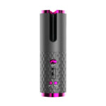 Portable Wireless Hair Curler for Waves & Curls LED Display 6 Heat Settings & Timers Travel & Home Use Cordless Automatic Curler