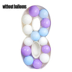 93 Giant Birthday Figure 0-9 Balloon Filling Box 18th Birthday Decor Number 30 40 50 Balloon Frame Anniversary Decoration