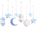 Star Moon Lantern Garland - Ramadan & Eid Hanging Streamer