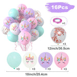Unicorn Theme Birthday Party Decoration - Confetti Ballons