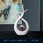 Nordic Luxury Abstract Statue - Ceramic Decoration