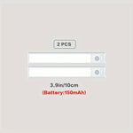 2pcs LED Motion Sensor Counter Light Counter Lighting, Wireless Magnetic USB Charging Kitchen Night Light, Battery Powered Wardrobe Counter Staircase