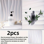 Set of 2 3D Water Wave Pattern PVC Photography Backdrop - Suitable for Cameras And Photo Props.