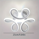 1pc Modern LED Ceiling Light Fixture, 17W Embedded Flush Mount Lamp with Geometric Design, Metal Ceiling Installation, Hardwired, for Entryway, Bedroom, Living Room, Kitchen, Studio - Installation Hardware Included, perfect f