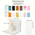 A Set of 10 Photography Backdrops Featuring 14 Unique Designs - Perfect for Jewelry And Small Items | Durable Cardboard Photo Backdrop Panels