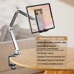 Aluminum Alloy Rotatable Plate Bracket Mechanical Arm Universal Cantilever Universal Metal Desktop Computer Support Bracket For Ipad
