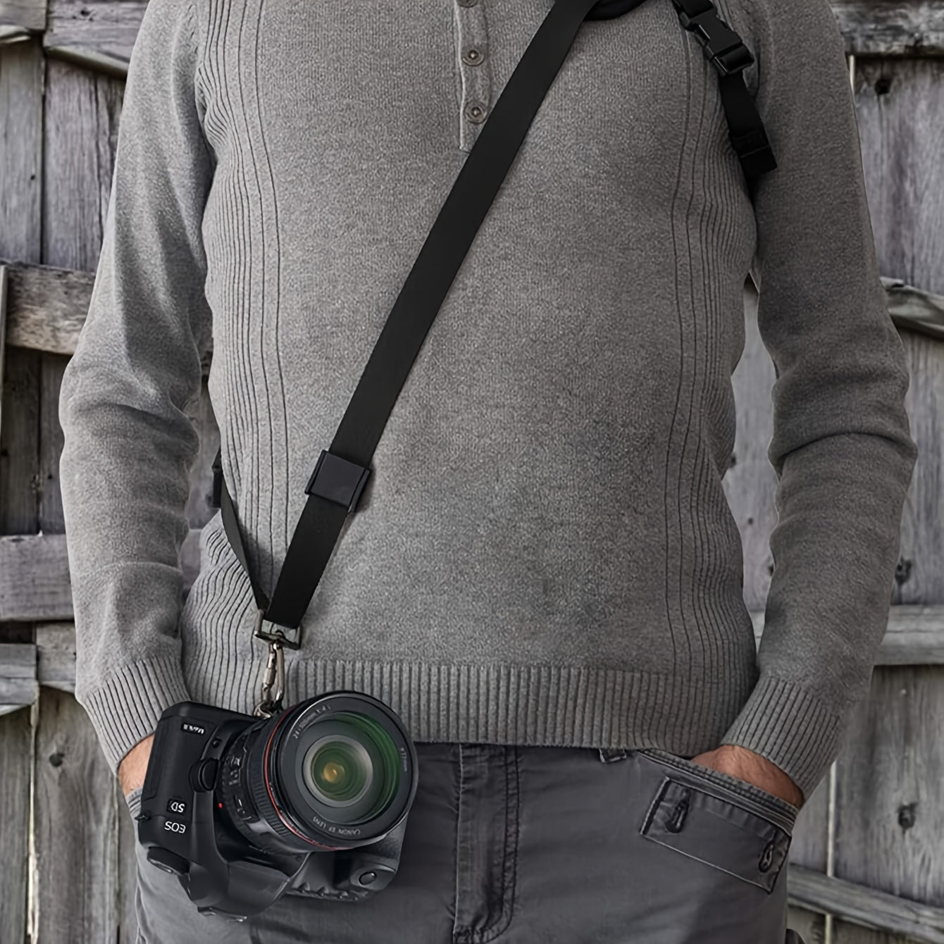 1pc Quick Release Professional DSLR Camera Shoulder Strap, Adjustable Single Sling Belt Support, No Battery Needed