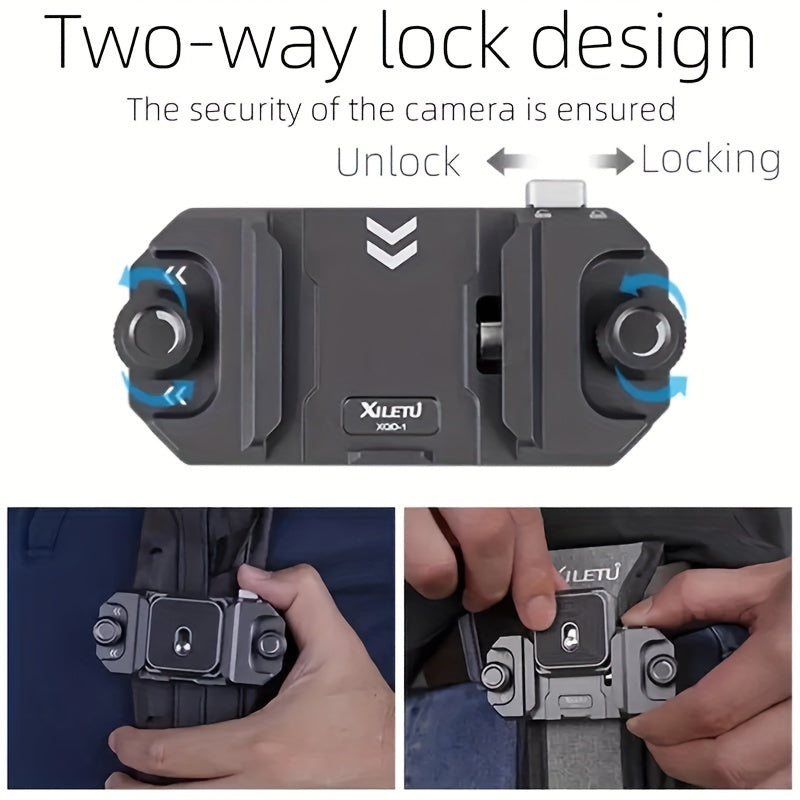 Arca Swiss Compatible Quick Release Plate Adapter, Metal Camera Mount Slider, Waterproof Tripod Head Quick Switch for DSLR Cameras