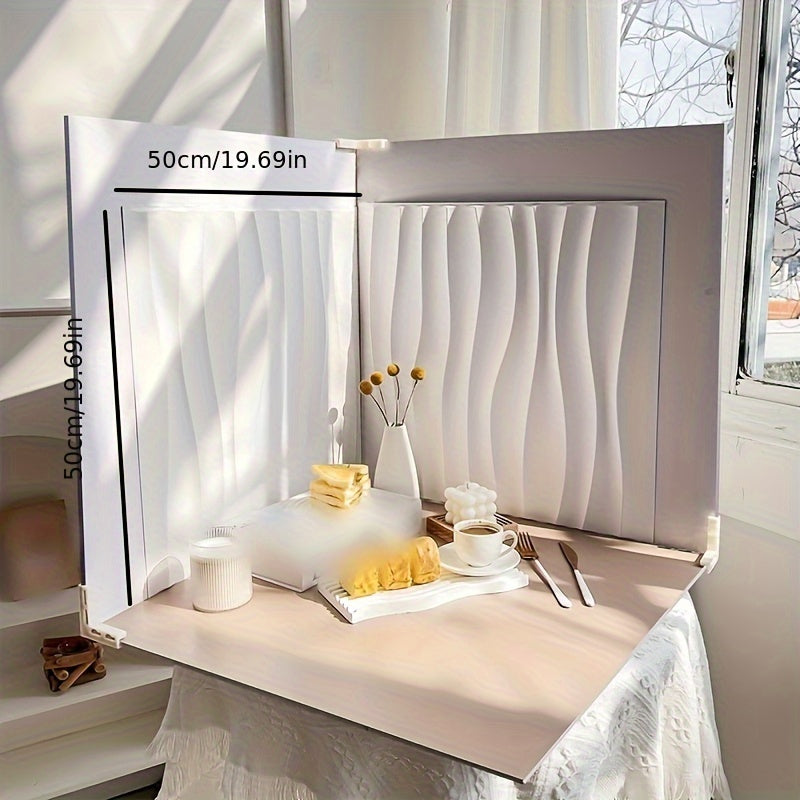 Set of 2 3D Water Wave Pattern PVC Photography Backdrop - Suitable for Cameras And Photo Props.