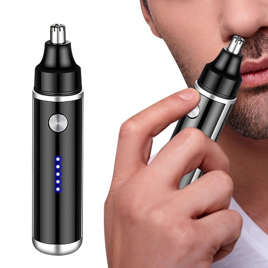 MIGUAN Electric Nose and Ear Hair Trimmer, Painless Eyebrow & Facial Hair Removal, USB Rechargeable with 500mAh Lithium Battery, Compact Design for Men and Women