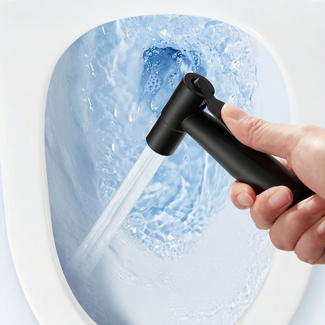 1set Handheld Bidet Sprayer Set, SUS304 Stainless Steel, Matte Black, High-Pressure Shower Head For Bathroom, Includes 59-inch Hose And Wall Mount Bracket, Enhanced Washing Experience