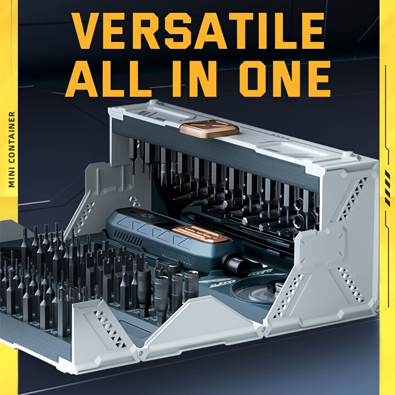 1pc 180 in 1 Precision Screwdriver Set, Metal Hand Tool Kit for Electronics, No Electricity Needed, for PC, Laptop, Phone, Watch, PS5 Repair