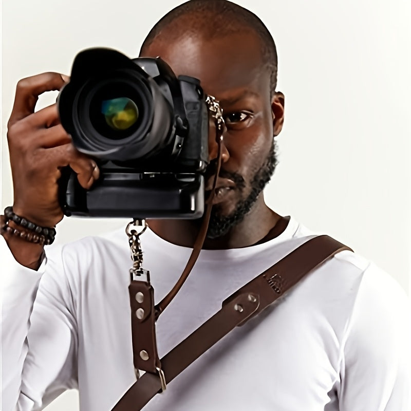 New Camera Single Shoulder Strap Outdoor Quick Camera Handheld Photography Strap Leather DSLR Camera Strap