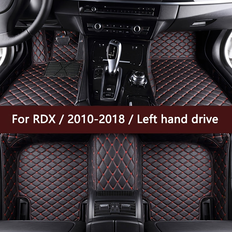 for RDX / 2010-2018 / Left driving 5 Seats Car Floor Mats Car Interior Accessories Anti-slip Foot Pads Protect and Upgrade Your Car