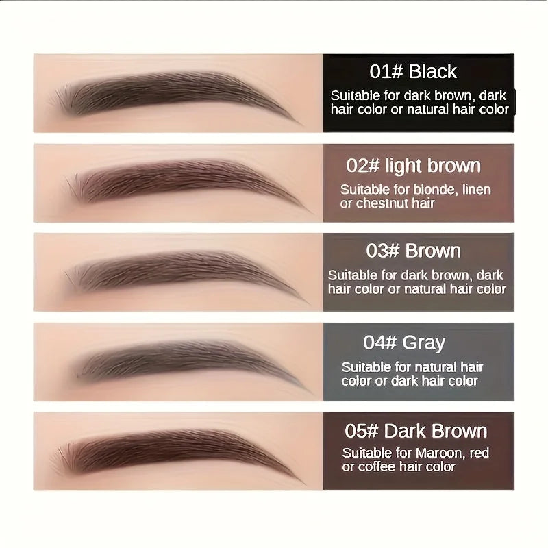 Auto-spin Triangular Dual-head Eyebrow Pencil, Waterproof & Sweat-proof, Long-lasting Anti-smudge