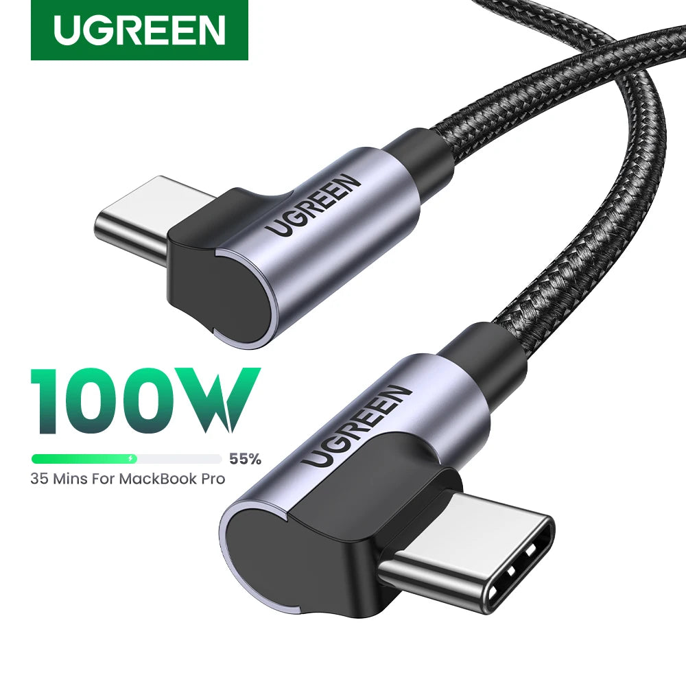 UGREEN PD 100W USB C to USB C Charging Cable for Samsung S10 S20 MacBook Pro iPad 2020 Quick Charger 4.0 PD Fast Charging Cord