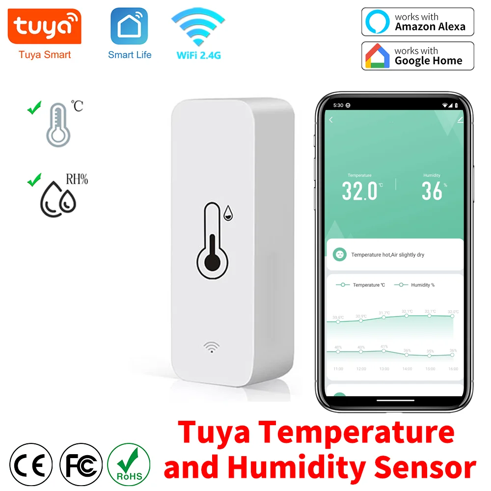 WiFi Temperature And Humidity Sensor - APP Remote Monitor
