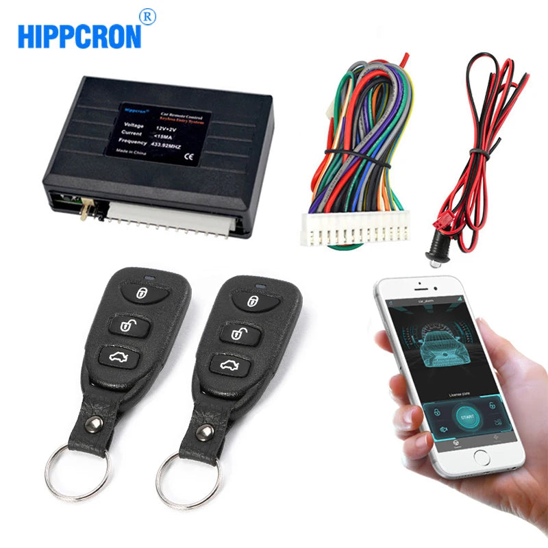 Universal Car Alarm Systems - Remote Central Kit - Door Lock Keyless