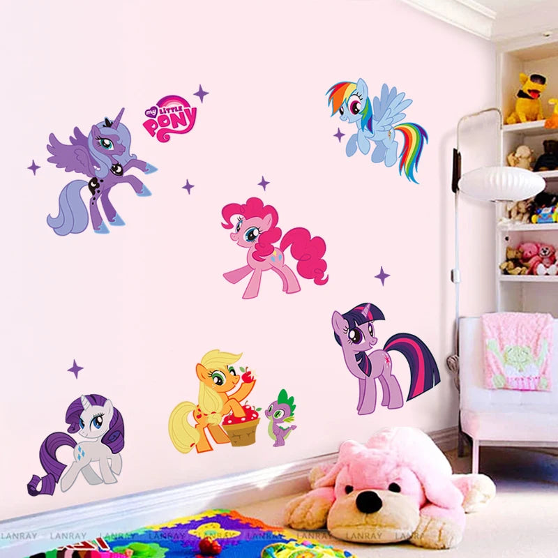 Cartoon pony wall stickers
