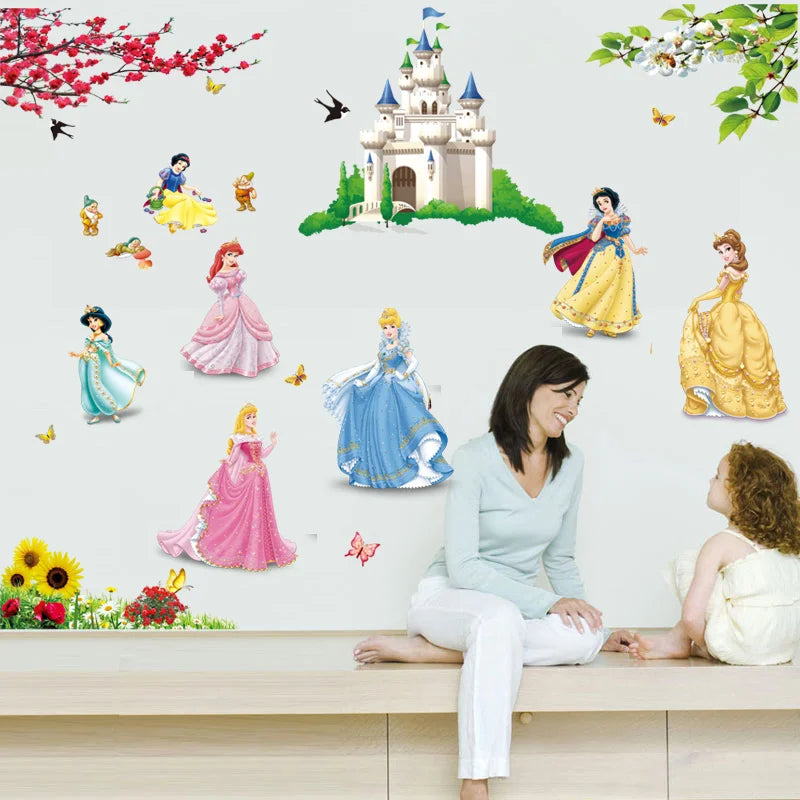 lovely castle Princess Wall Stickers - fairy tale Decoration