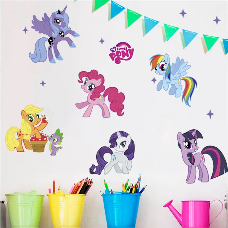 Cartoon pony wall stickers
