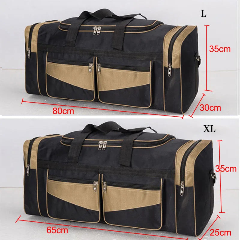 60L 90L Travel Duffle Handbags Large Traveling Tas For Women Men Gym Fitness Luggage Outdoor Bag Sack Trip Shoulder Pack XA15WD
