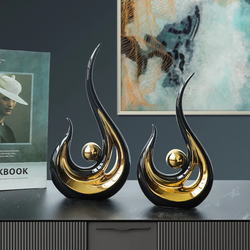 Nordic Abstract Ceramic Luxury Decoration