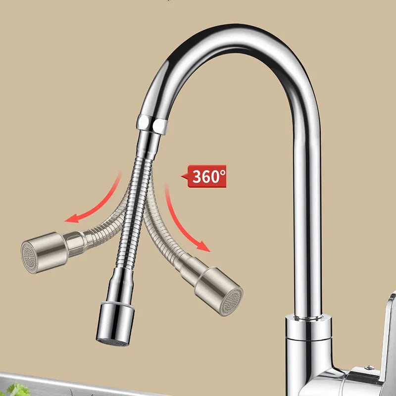 Stainless Steel Universal 1080° Rotation Faucet Sprayer Head
