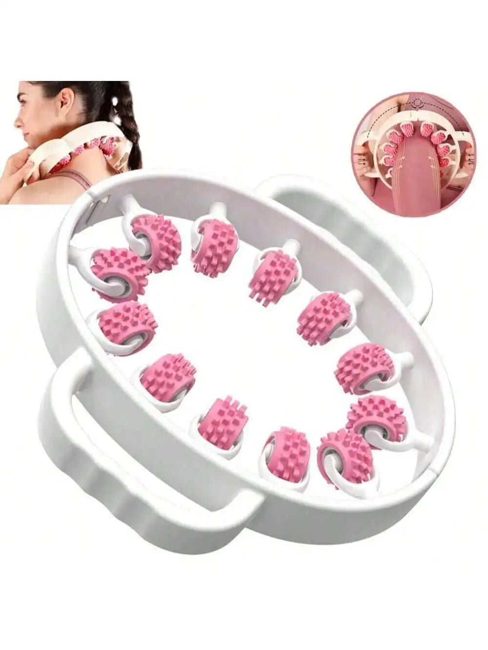 Circular Leg Clamps-360 Degree Muscle Roller Massager Muscle Roller Neck Arm Leg Muscle Relax Massager Sports Yoga