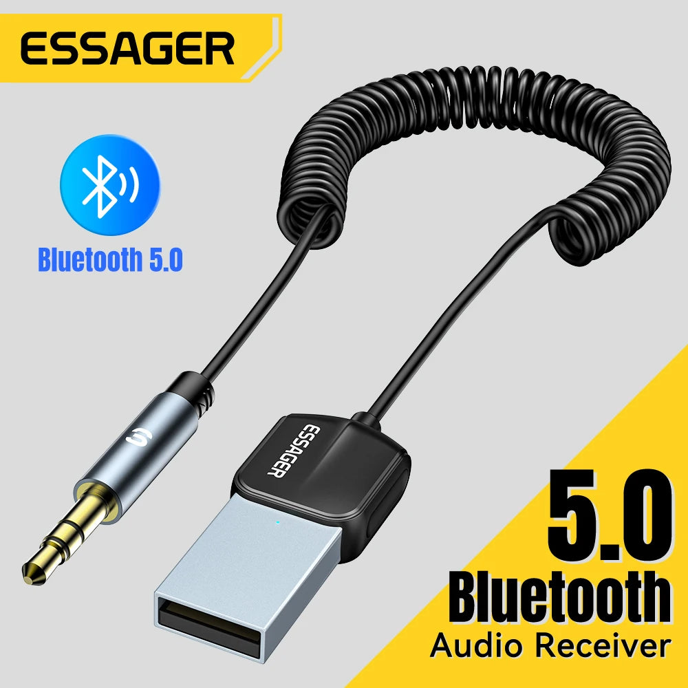 Bluetooth Car Audio Cable - Transmitter Wireless Receiver