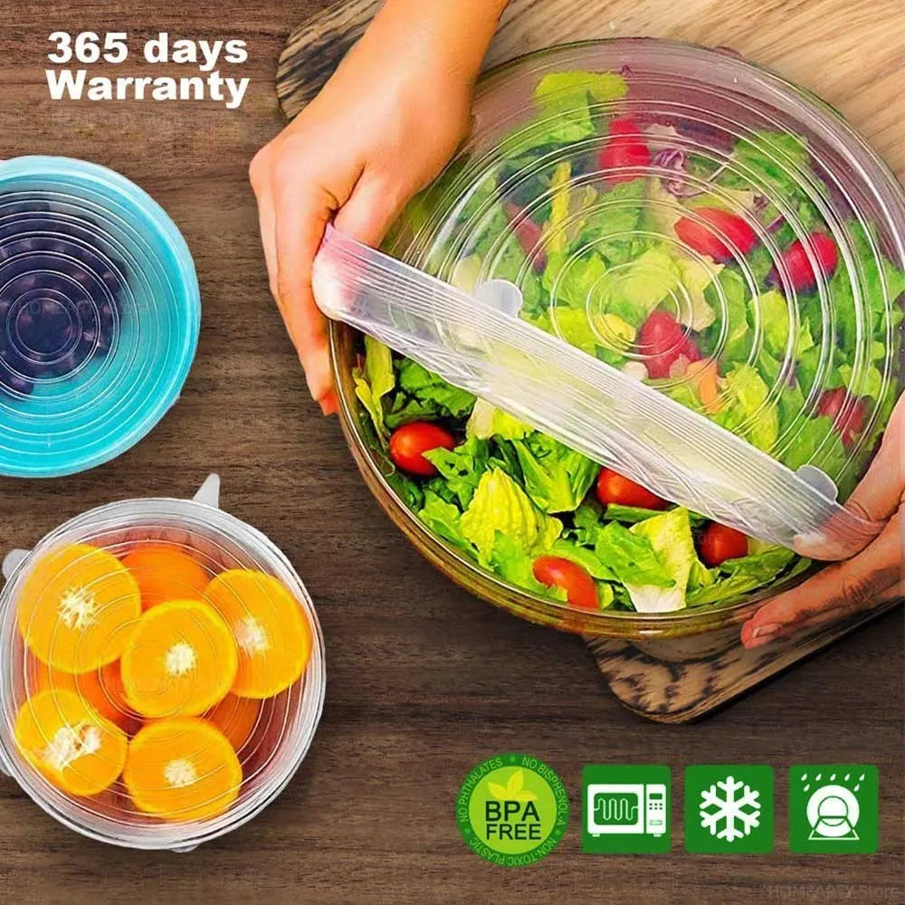 Universal Silicone Cover - Stretch Lids Food Bowl