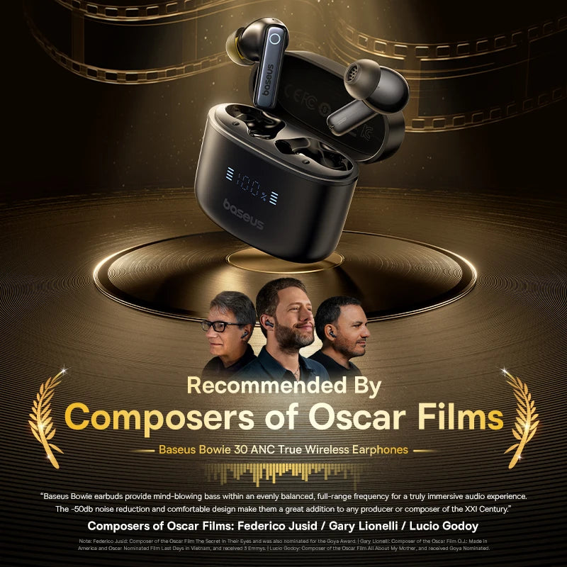 Baseus Bowie 30 Wireless 50dB Noise Reduction Earphones