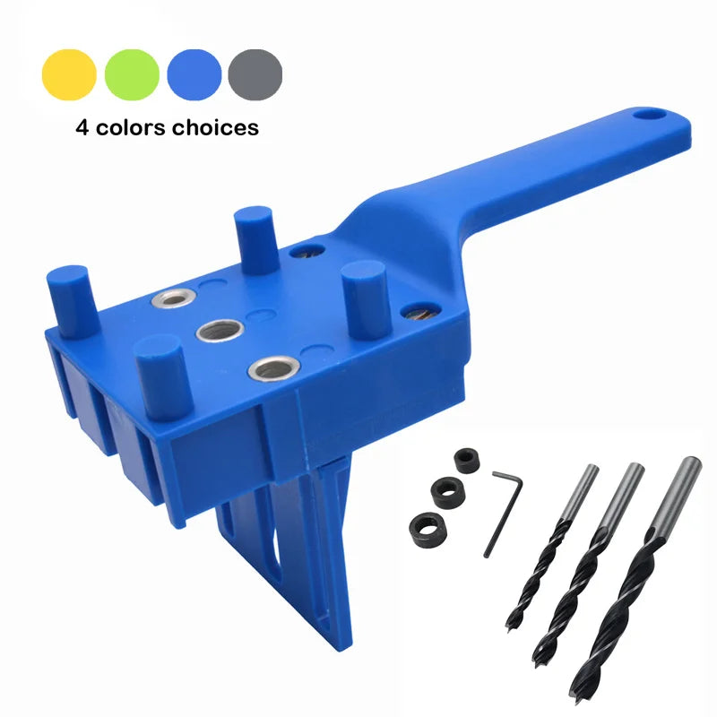6/8/10mm Drill Bit Woodworking Dowel Jig Drilling Doweling Hole Saw Drill Guide Hole Locator For Carpentry Straight Hole Clamp
