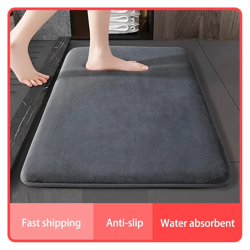 Super absorbent anti slip floor mat - bath mat, super