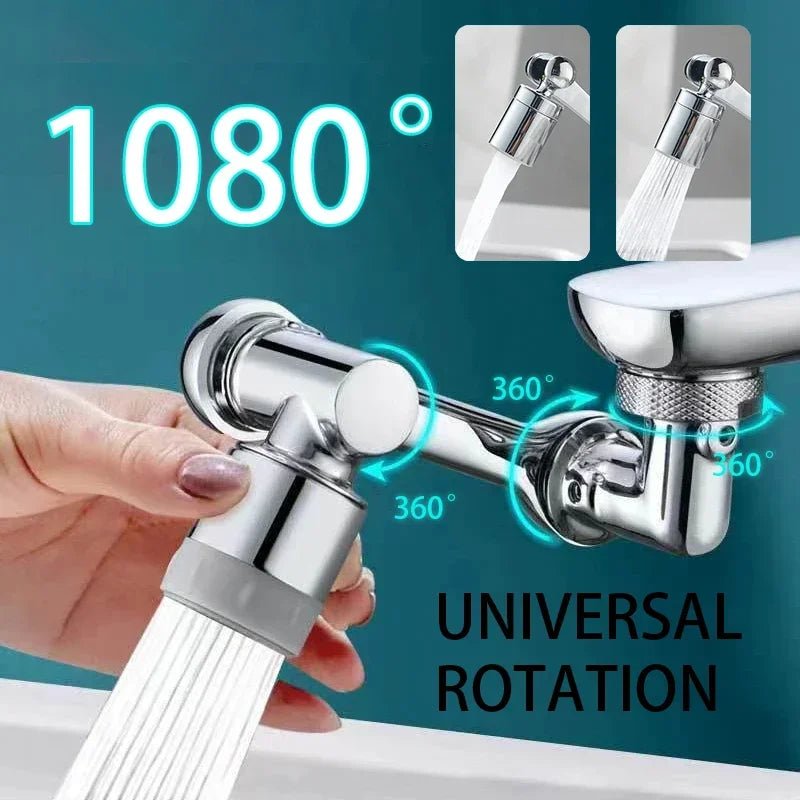 Universal Extension Faucet Sprayer Head - 2 Spray Modes - 1080° Rotatable