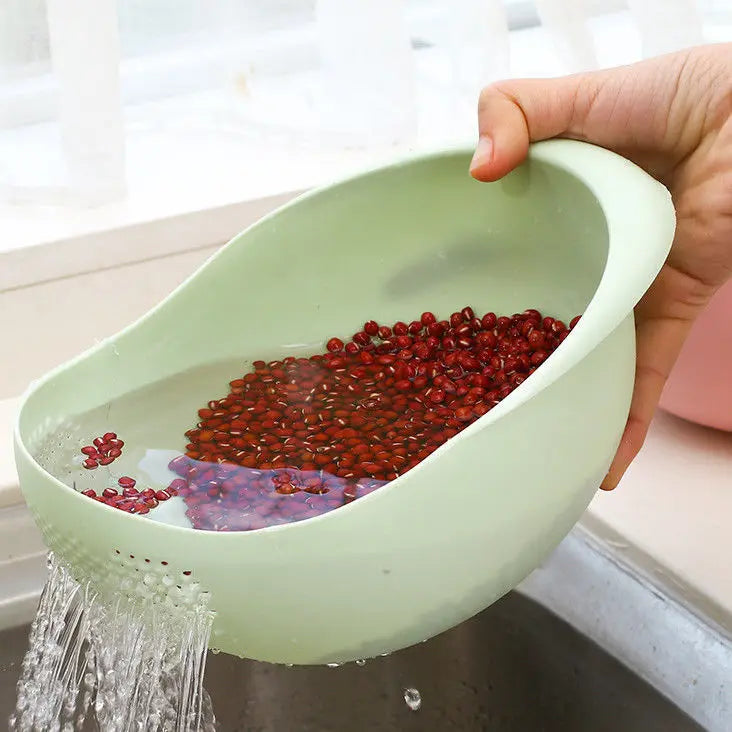 Rice Bowl Drain Basket - Multi-purpose Washing Bowl