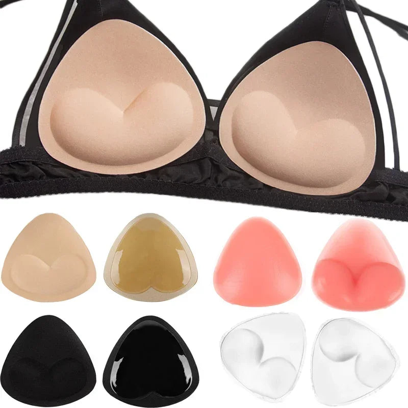New Bikini Chest Pad Bikini Set Push Up Padded Bikinis Swimsuit Women Swimwear Women Silicone Thicker Breathable Sponge Bra Pad