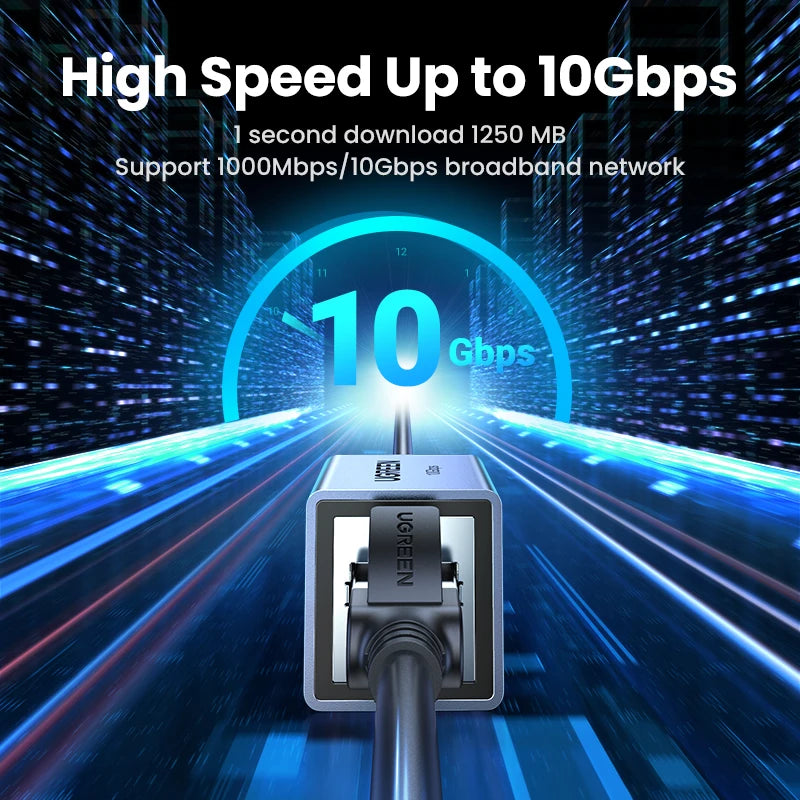 UGREEN RJ45 Connector - 10Gbps Network Extender
