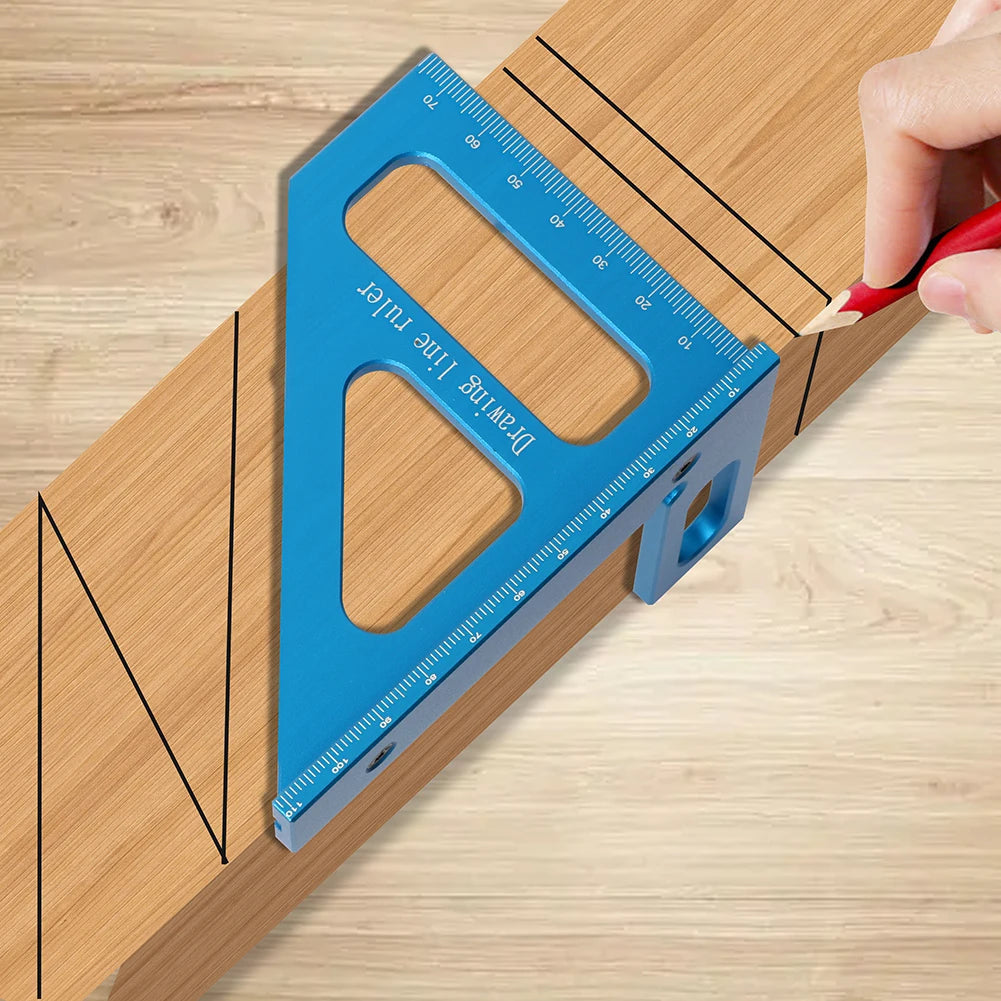Square Protractor Miter - Triangle Ruler High Precision Layout Measuring Tool