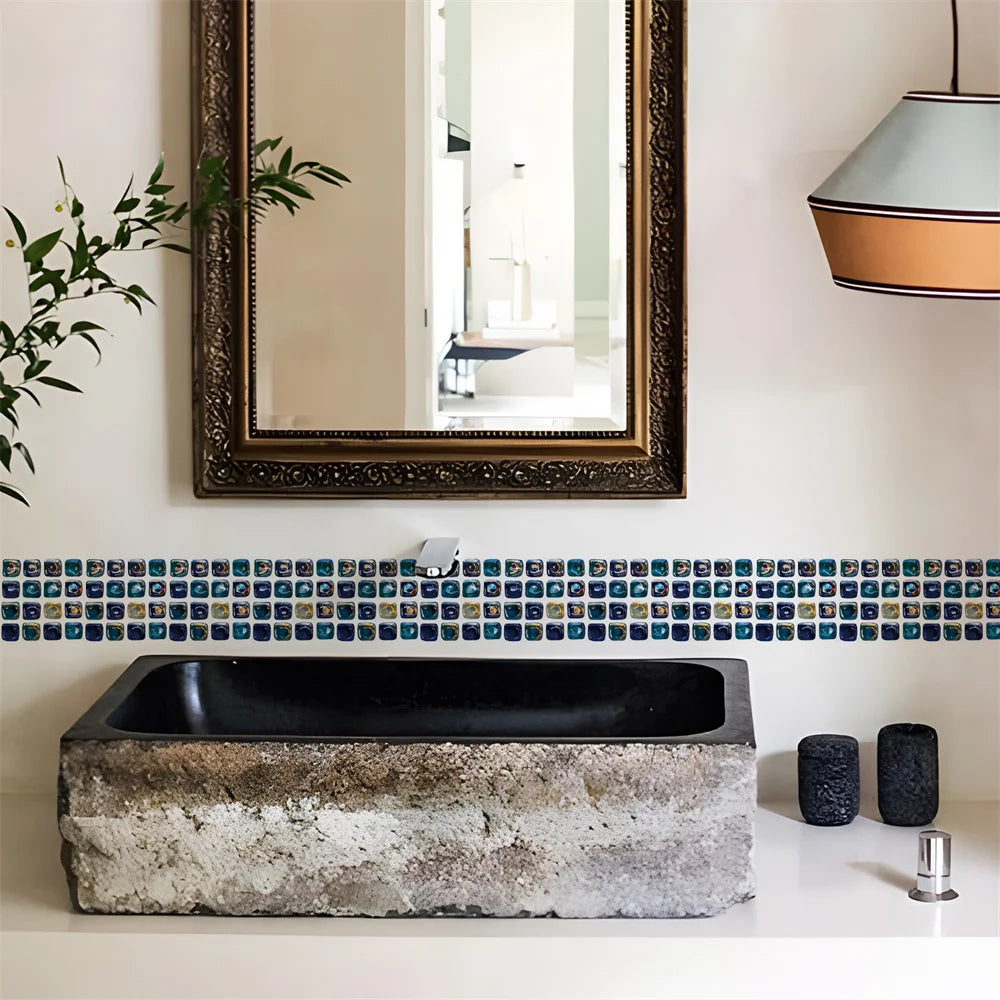 10X200cm Long Strip Wall Stickers Floor Kitchen Bathroom Living Room Skirting Line Wall Decor Waterproof Peel & Stick Wallpaper