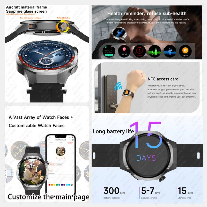 GT5 Pro Smart Watch - GPS NFC IP68 Watch