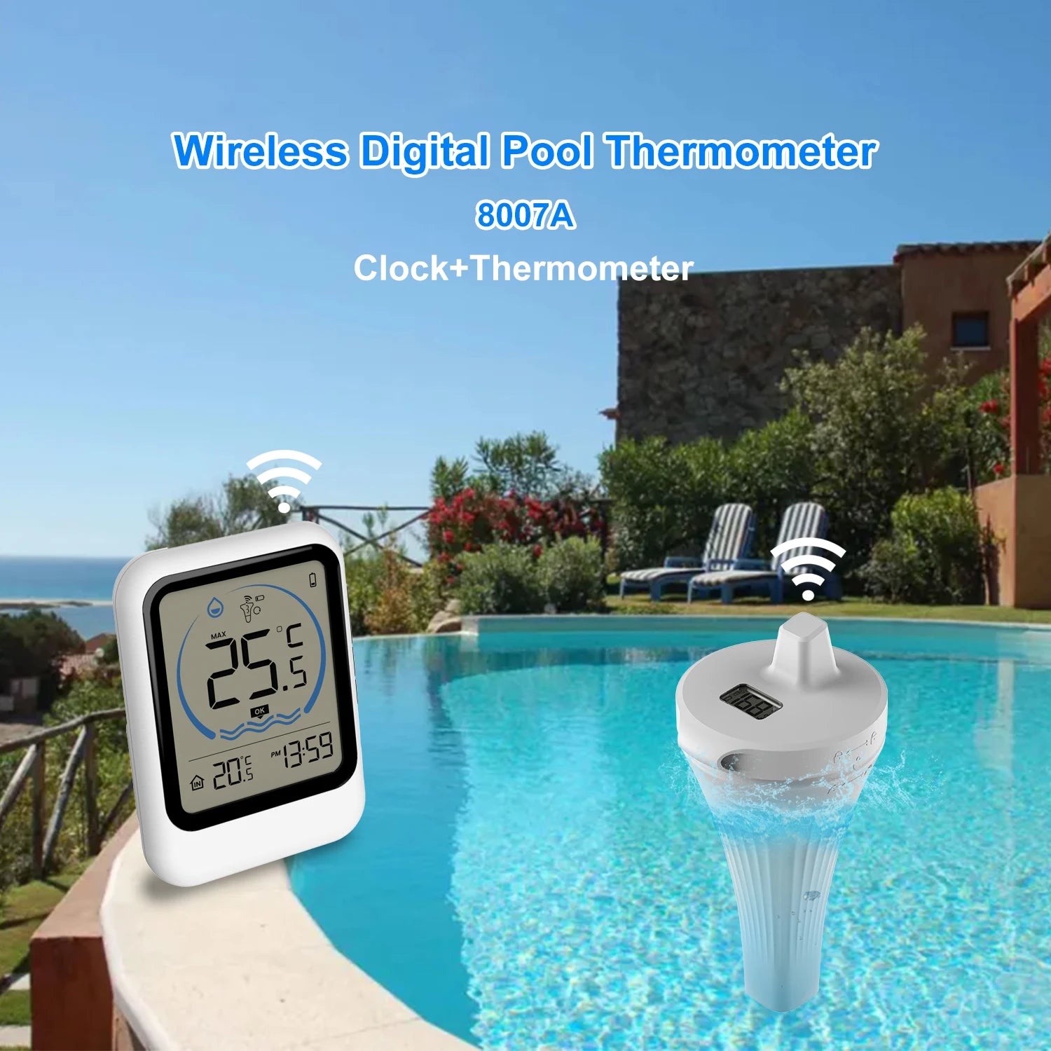 Wireless Digital Swimming Pool Thermometer