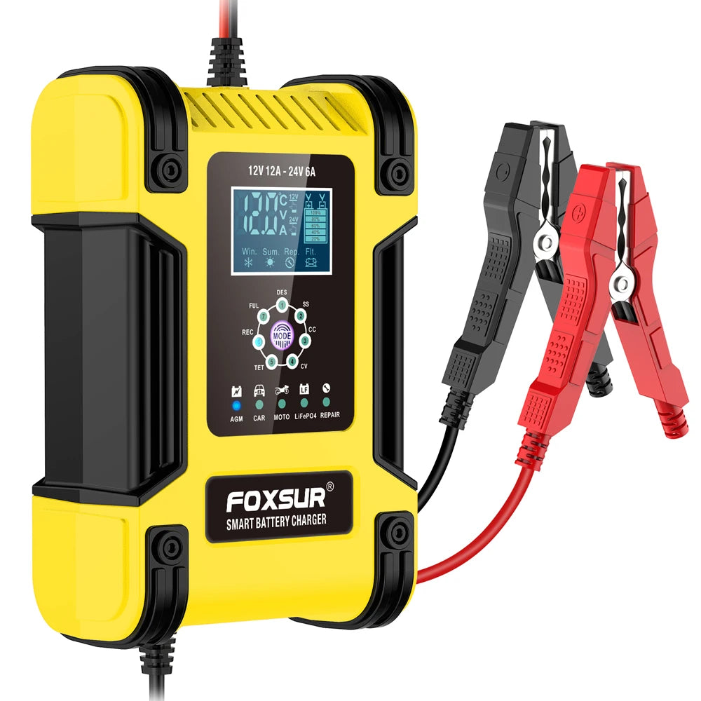 Foxsur Full Automatic Car Battery Charger