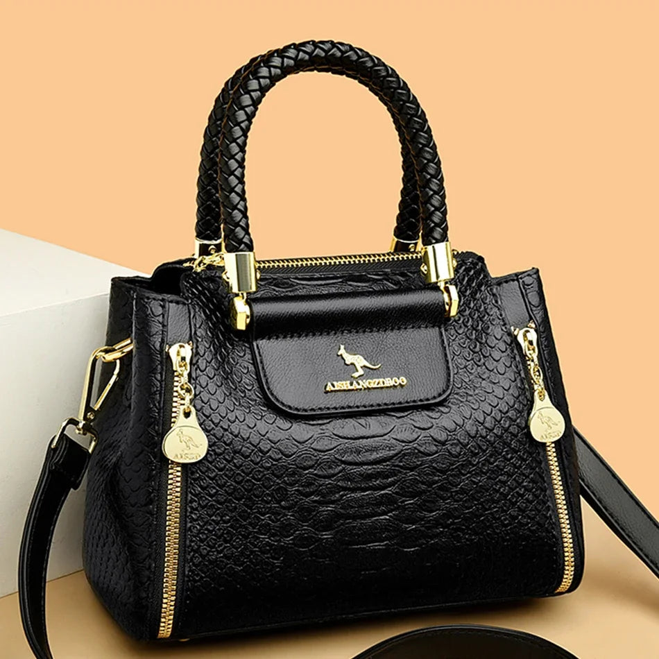 Fashion Crossbody Bags for Women Designer Ladies Purses and Handbags High-quality Soft Leather Women Shoulder Messenger Bags Sac