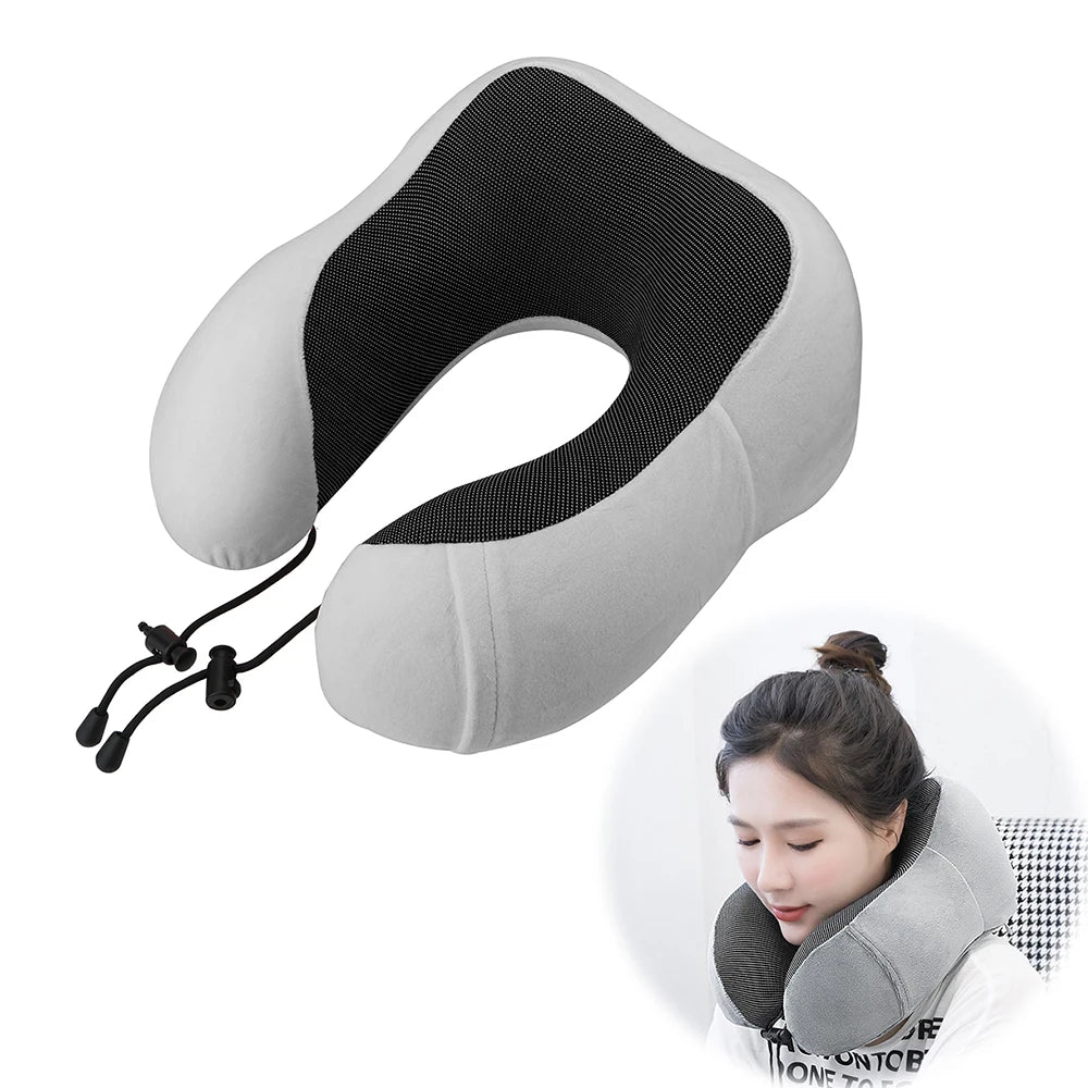 Car Pillows Memory Foam Soft Neck Supportor Travel Cushion U Shaped Neckrest Pad Cervical Interior Automobile Accessories