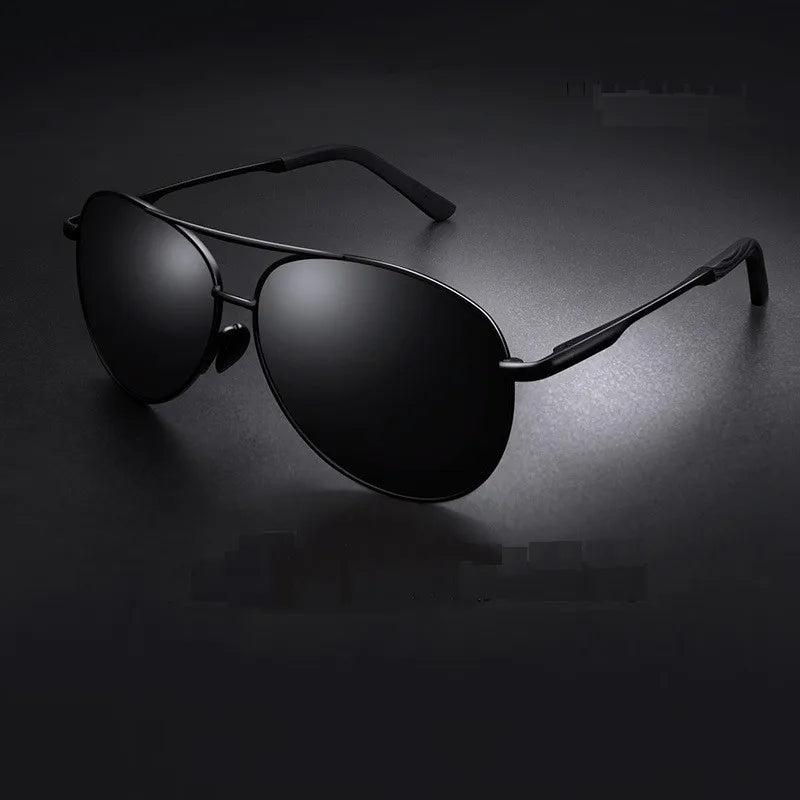 2025 Aviation Metail Frame Polarized Sunglasses Men Color Changing Sun Glasses Night Vision Pilot Male  Glasses Driving  UV400