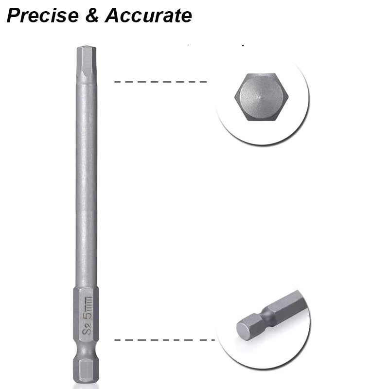 Wrench Bit Set - Metric Imperial Screwdriver & Electric Power Drill