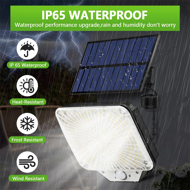 LED Solar Security Lights - Motion Sensor Outdoor 3000LM Bright Light