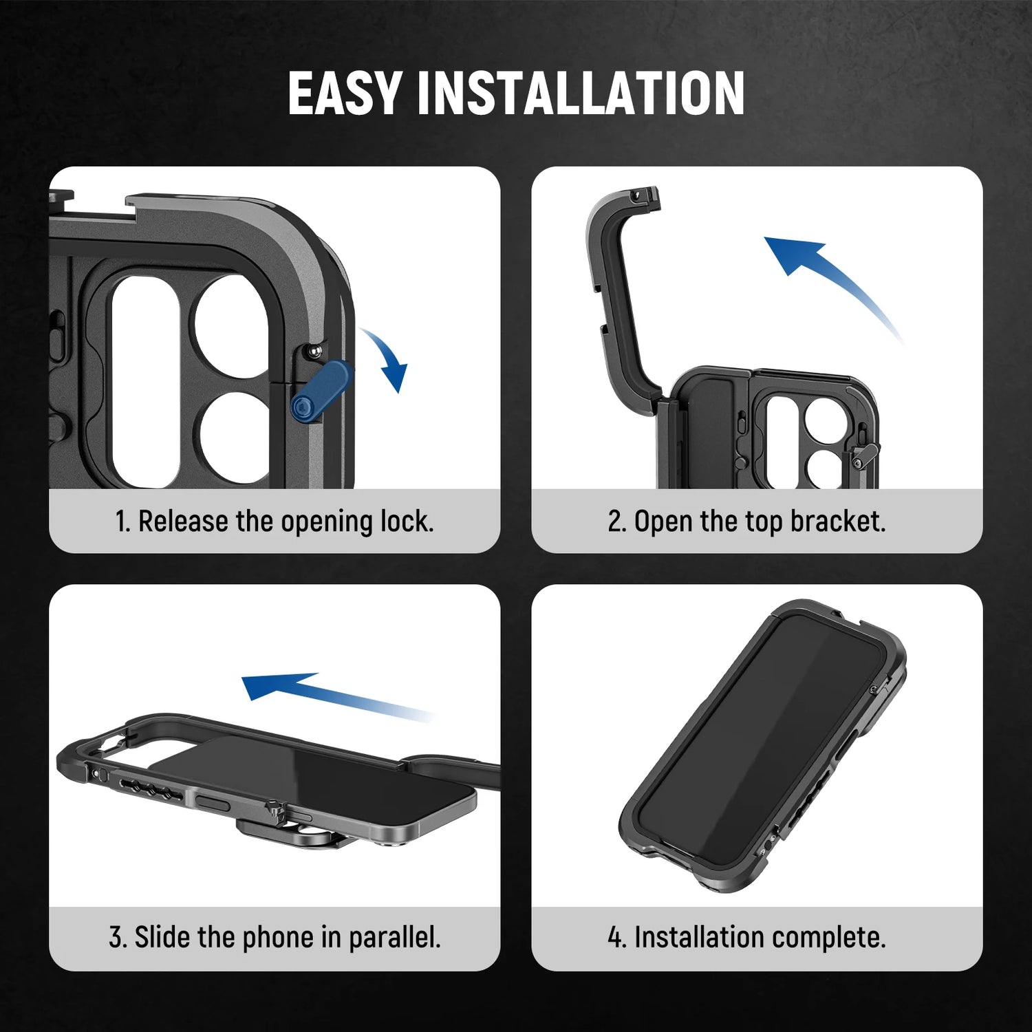 NEEWER Phone Cage Rig with Dual Handles