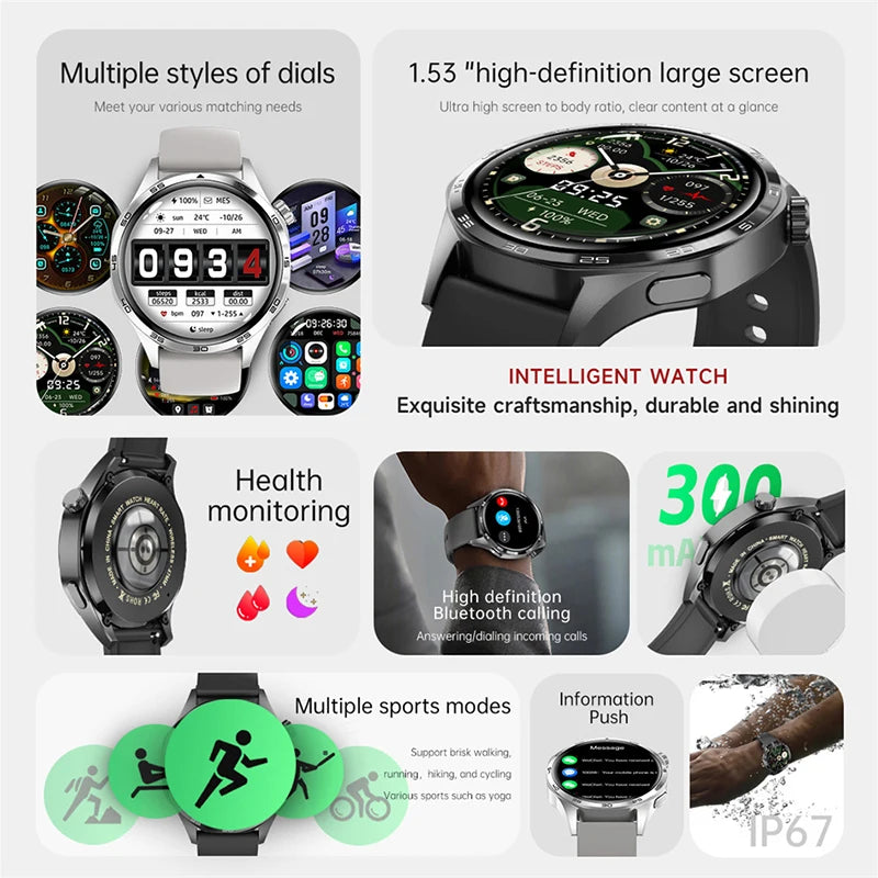 GT5 Pro Smart Watch - AMOLED Screen